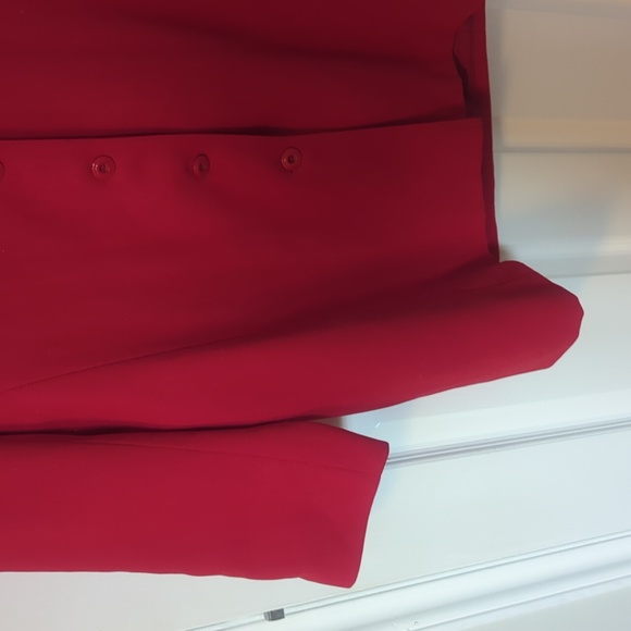 Women's light Pea Coat, Red, Size 46(L/XL) - Picture 9 of 9